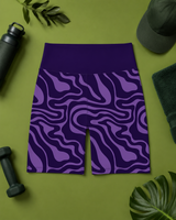 Amethyst Ripple Women's Active Shorts