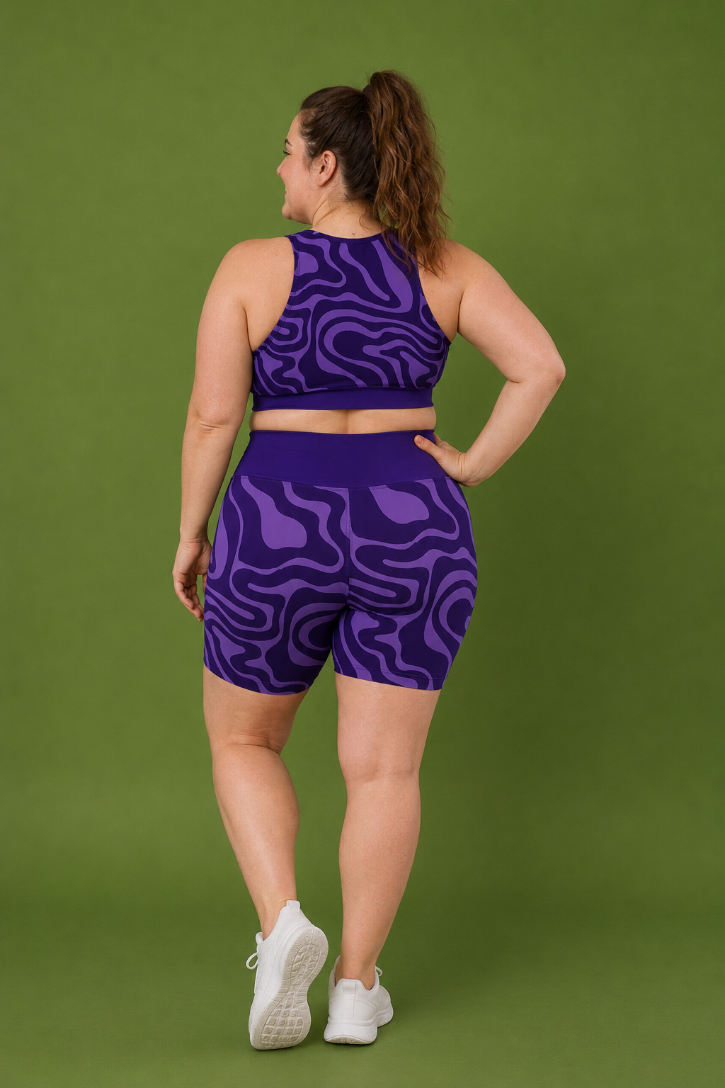 Amethyst Ripple Sports Bra