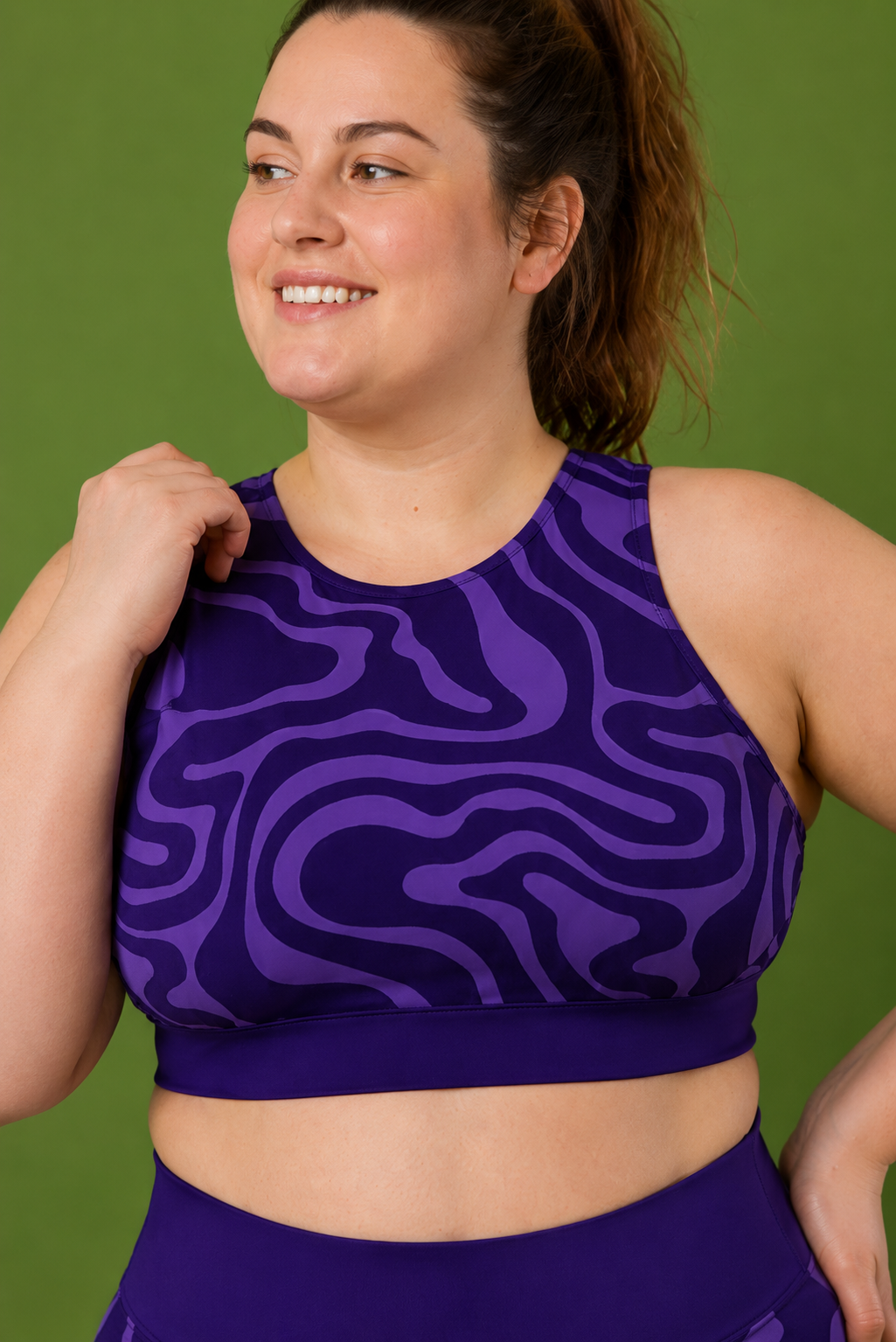 Amethyst Ripple Sports Bra