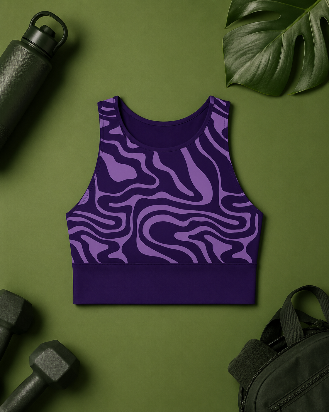 Amethyst Ripple Sports Bra