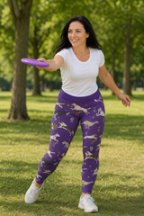 Purple Flyball Women's Activewear Leggings