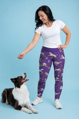 Purple Flyball Women's Activewear Leggings