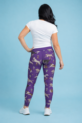 Purple Flyball Women's Activewear Leggings