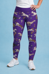 Purple Flyball Women's Activewear Leggings