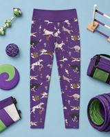 Purple Flyball Women's Activewear Leggings
