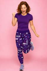 Purple Runners Women's Activewear Leggings