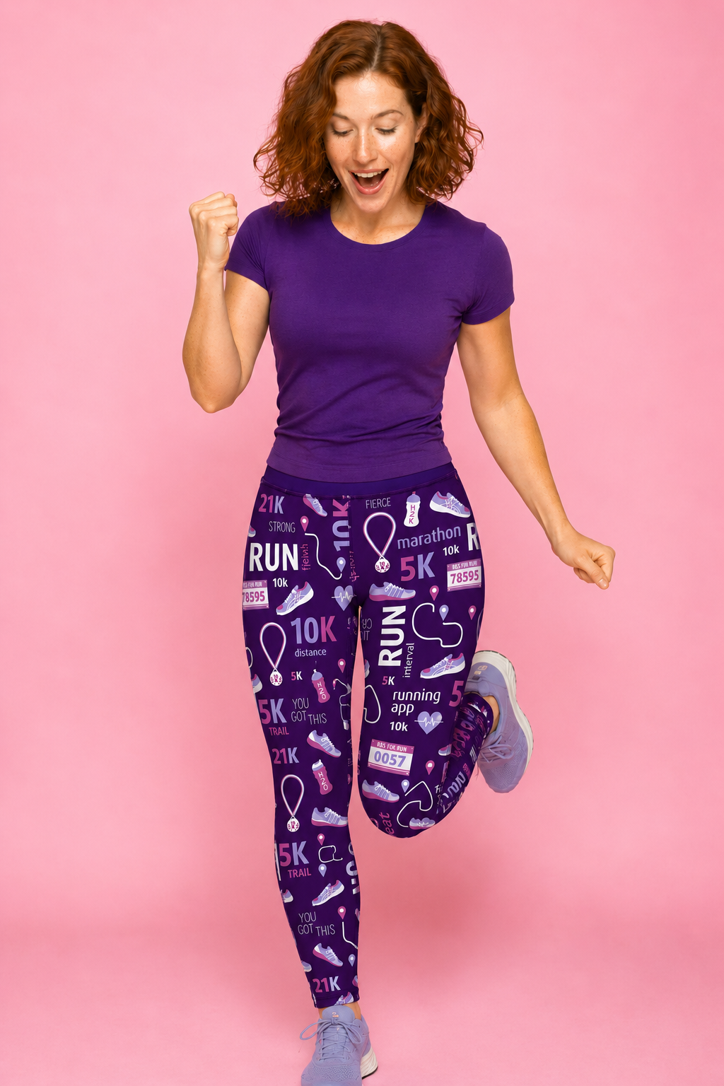 Purple Runners Women's Activewear Leggings