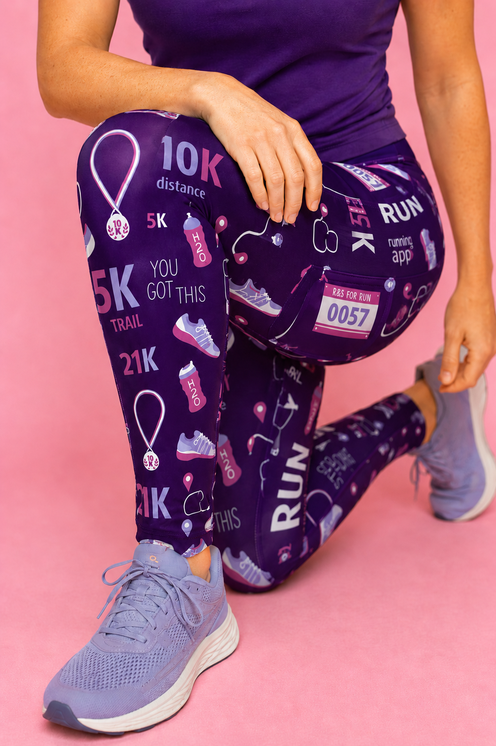 Purple Runners Women's Activewear Leggings