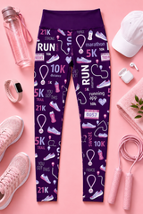 Purple Runners Women's Activewear Leggings