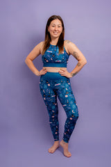 Spellbound (Navy) Women's Activewear Leggings