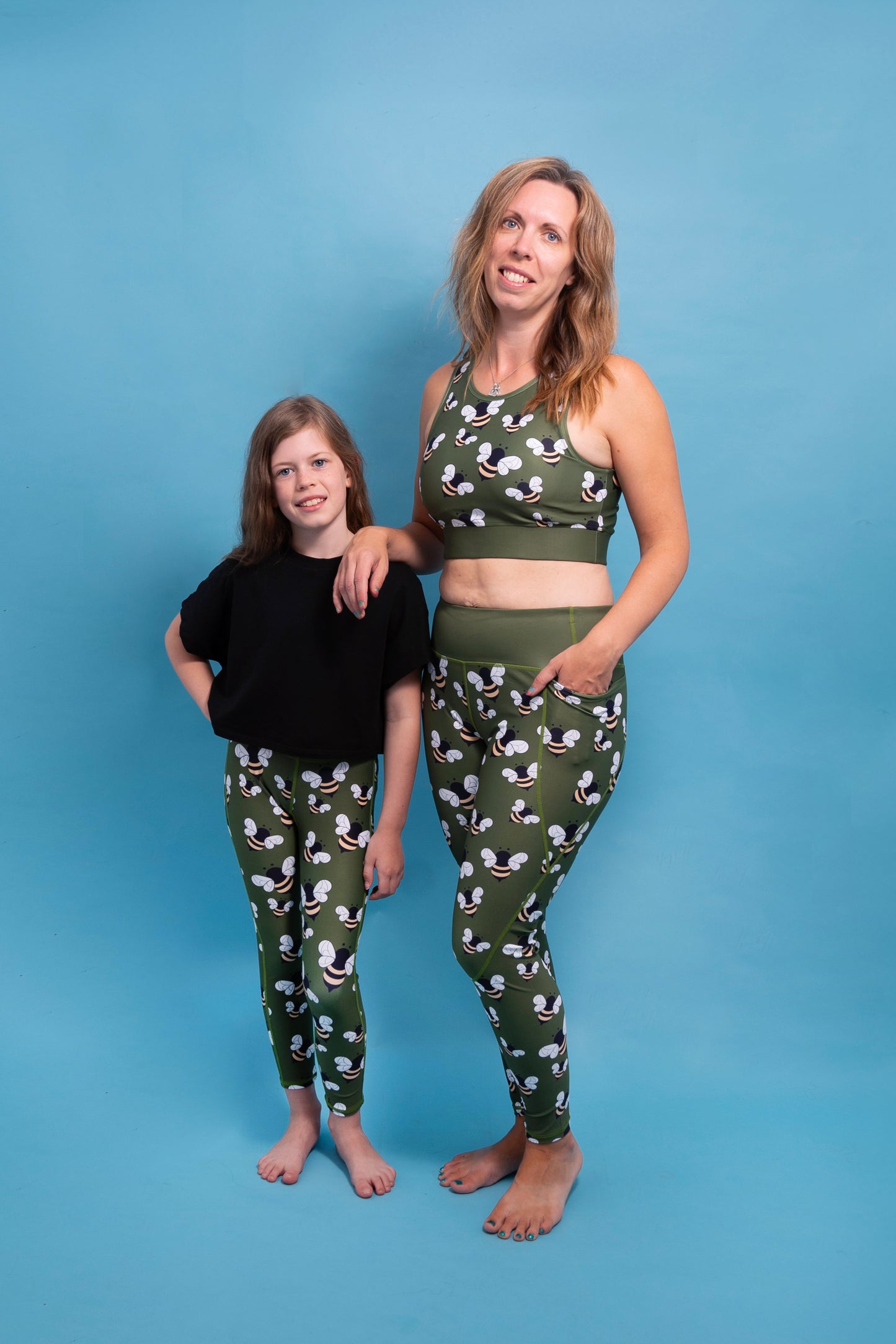 Buzzing Bumble Bee Women's Activewear Leggings