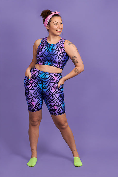 Rainbow Glow Sports Bra