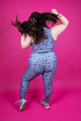 Leopard Hearts Women's Activewear Leggings
