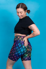 Rainbow Dragon Scales Women's Active Shorts