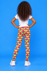 Rainbow Shell Scales Children's Active Leggings