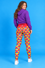 Rainbow Shell Scales Women's Activewear Leggings