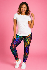 Rainbow Dragon Scales Women's Activewear Leggings