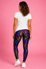 Rainbow Dragon Scales Women's Activewear Leggings