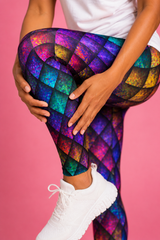 Rainbow Dragon Scales Women's Activewear Leggings