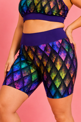 Rainbow Dragon Scales Women's Active Shorts