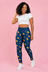 Rainbow Hearts Women's Activewear Leggings - Classic