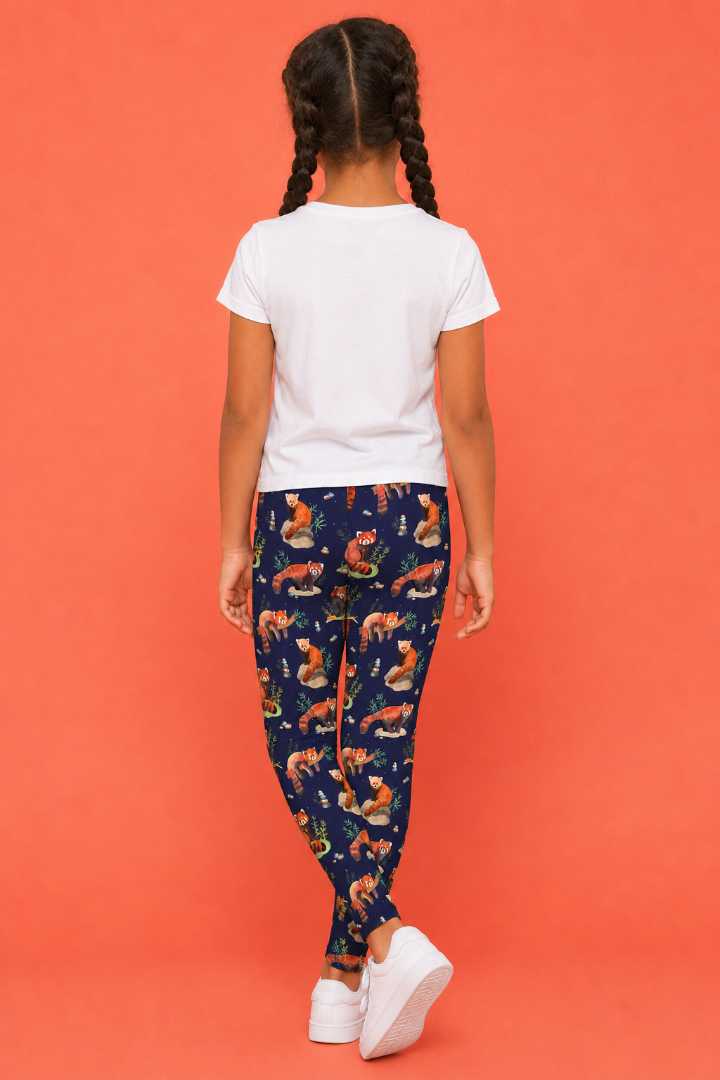 Red Panda Children's Active Leggings