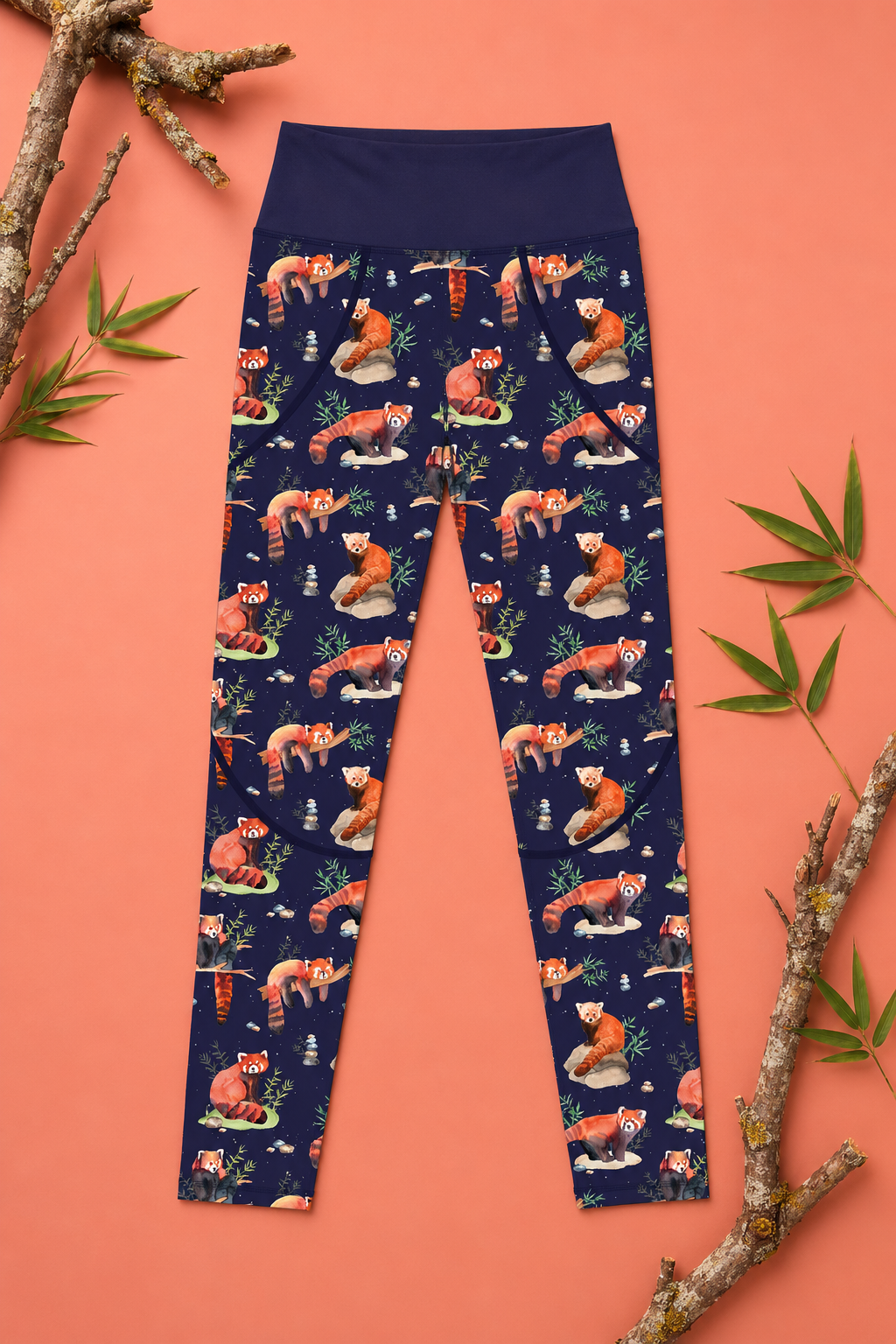 Red Panda Women's Activewear Leggings