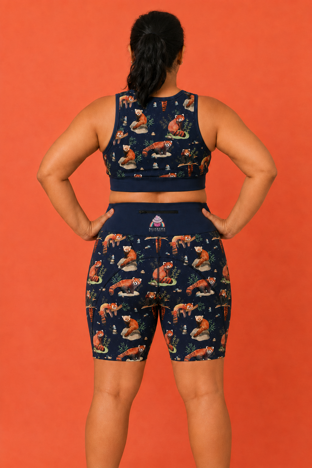 Red Panda Women's Active Shorts