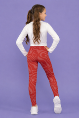 Ruby Ripple Children's Active Leggings