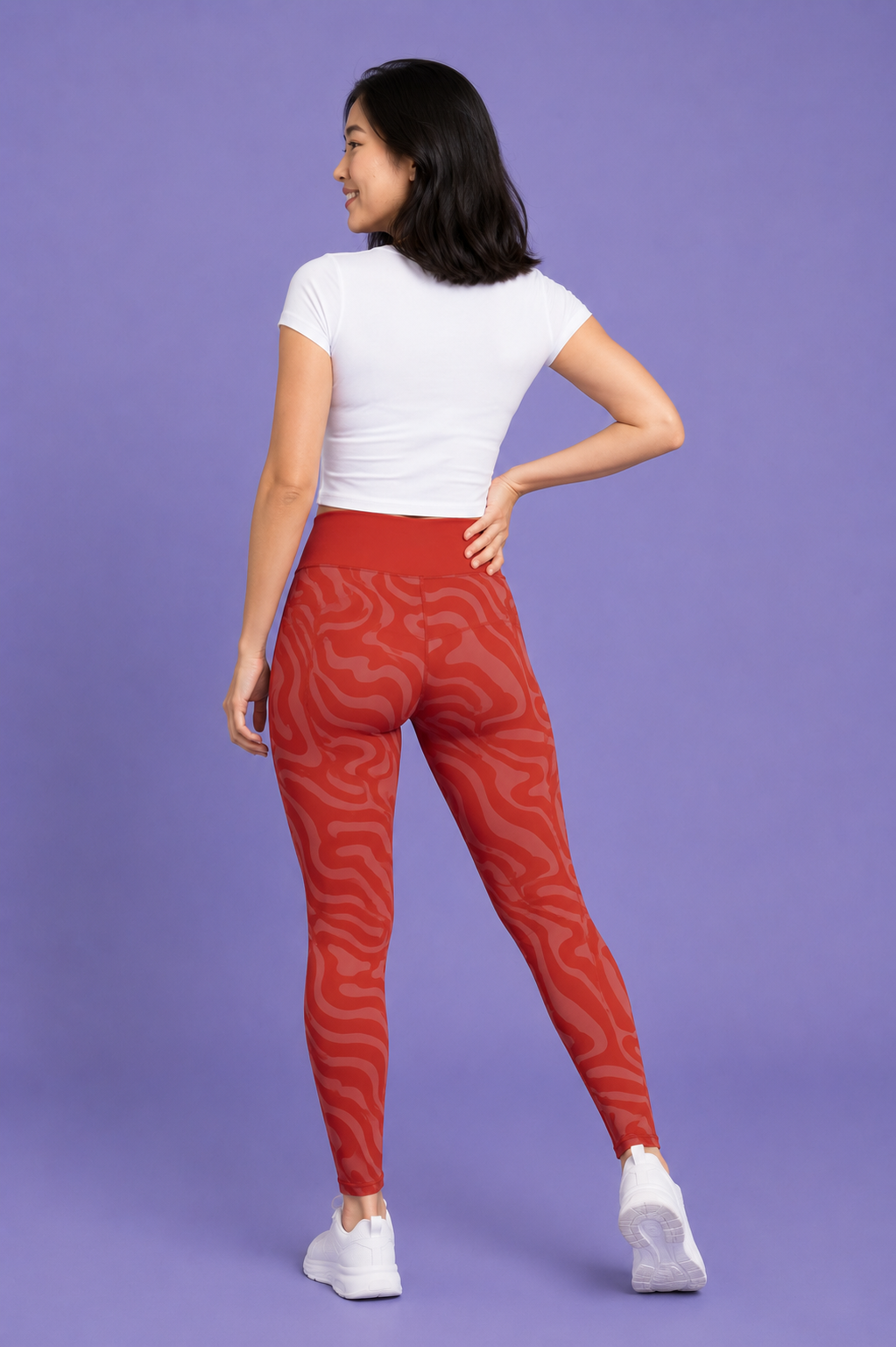 Ruby Ripple Women's Activewear Leggings