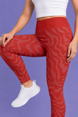 Ruby Ripple Women's Activewear Leggings