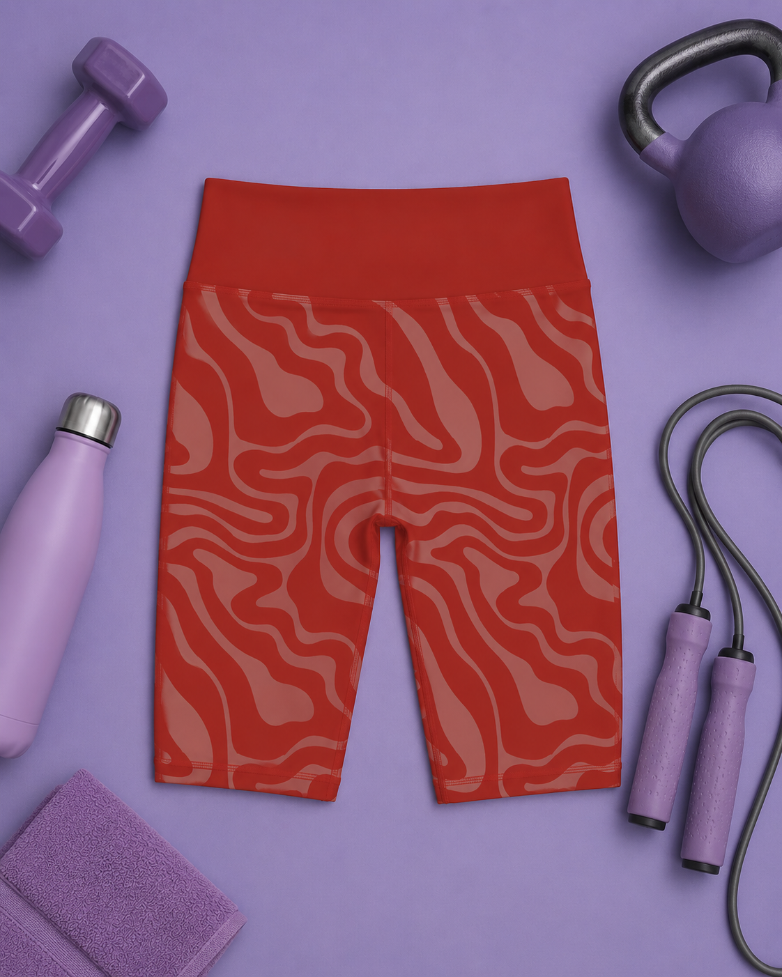 Ruby Ripple Women's Active Shorts