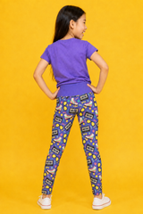Retro Rollerskates Children's Active Leggings