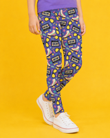 Retro Rollerskates Children's Active Leggings