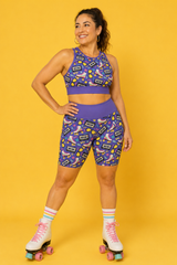Retro Rollerskates Women's Active Shorts