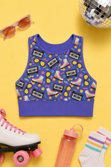 Retro Rollerskates Women's Sports Bra