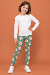 Rudolph Faces Children's Active Leggings