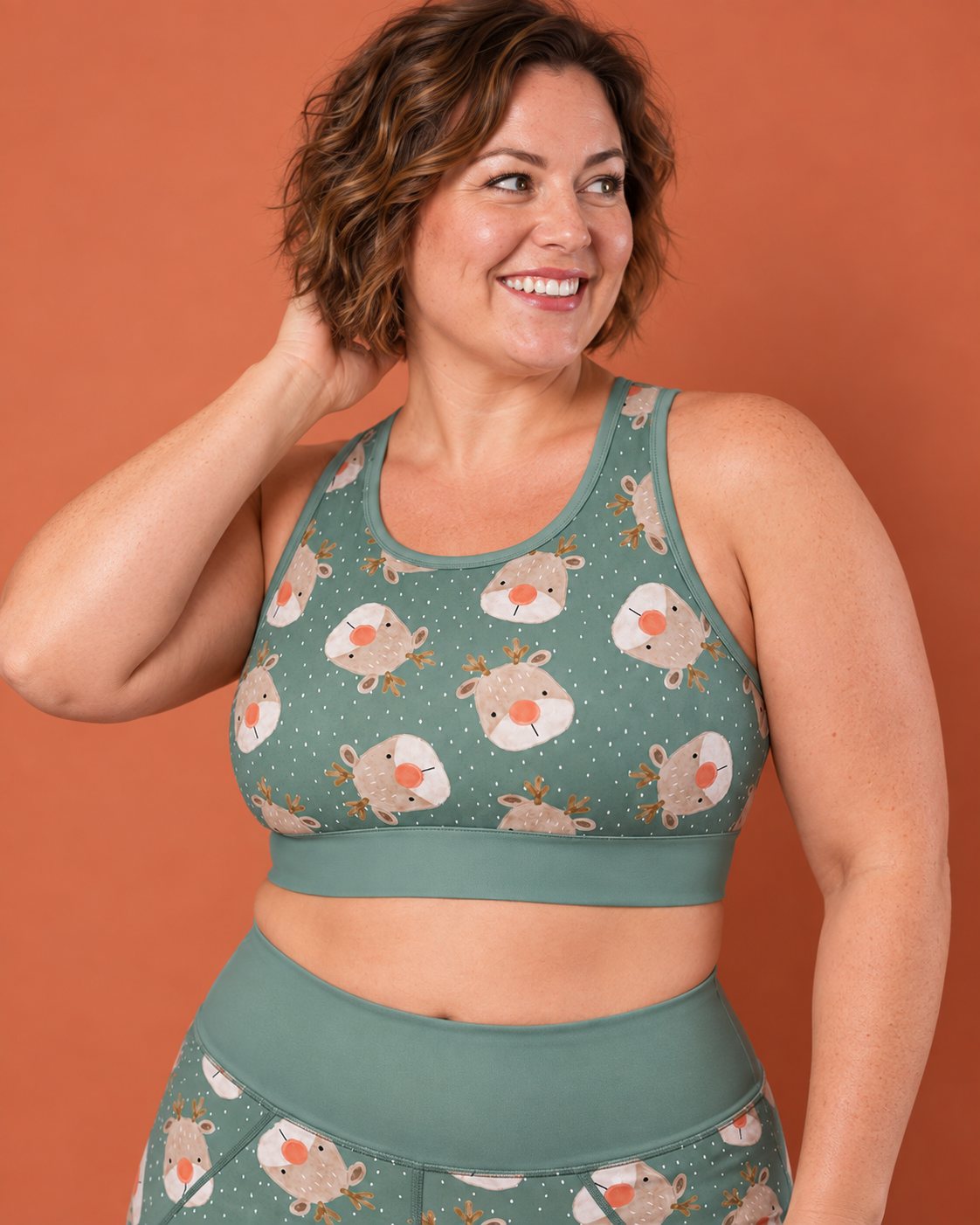 Rudolph Faces Women's Sports Bra