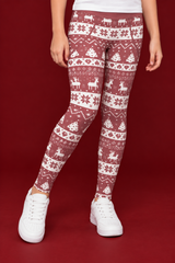 Scandi Christmas Children's Active Leggings