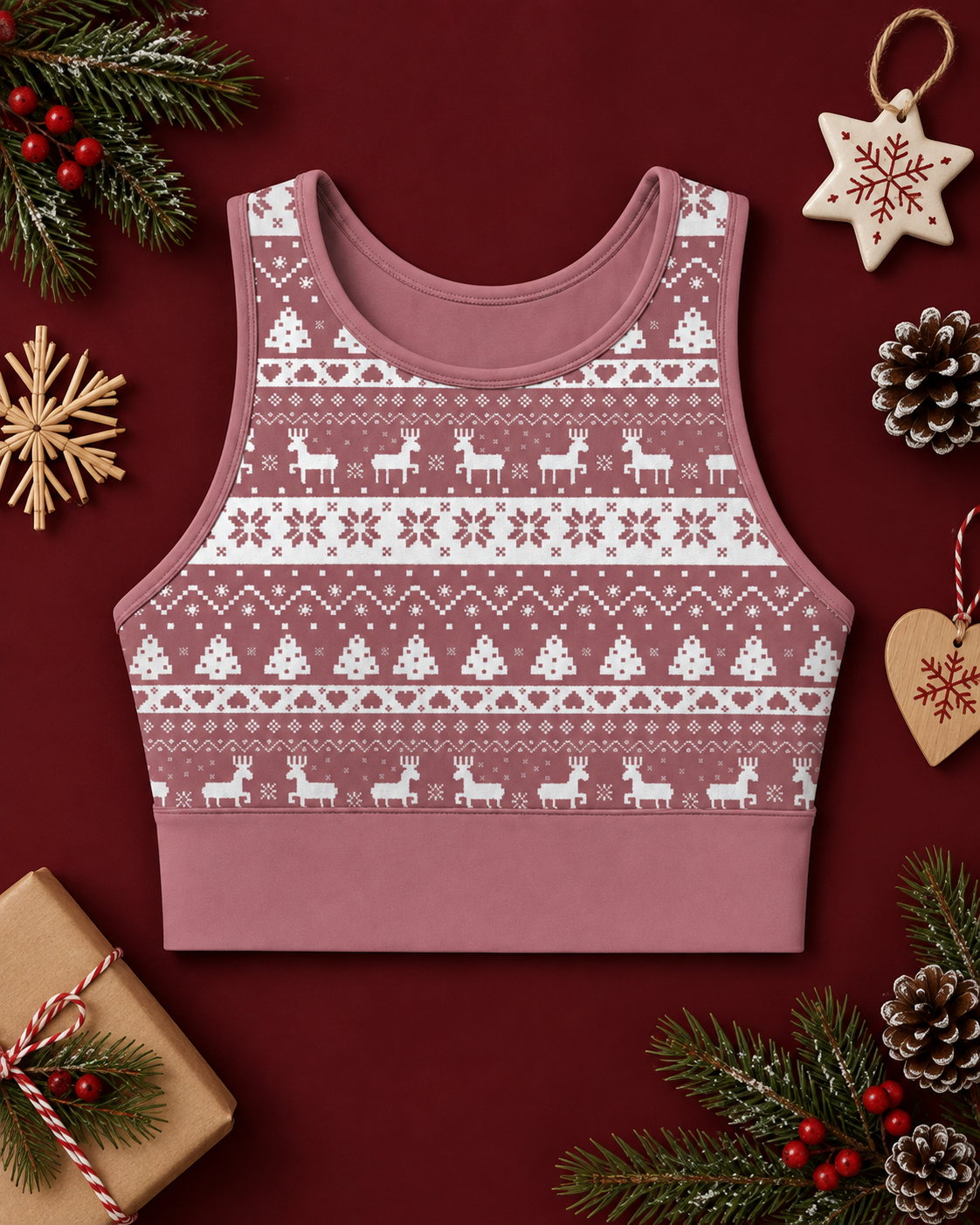 Scandi Christmas Women's Sports Bra