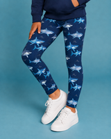 Sharks & Waves Children's Active Leggings