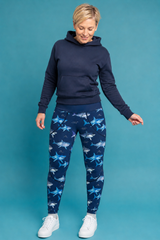 Sharks & Waves Women's Activewear Leggings