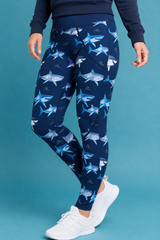 Sharks & Waves Women's Activewear Leggings
