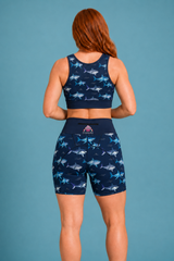 Sharks & Waves Women's Active Shorts