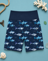Sharks & Waves Women's Active Shorts
