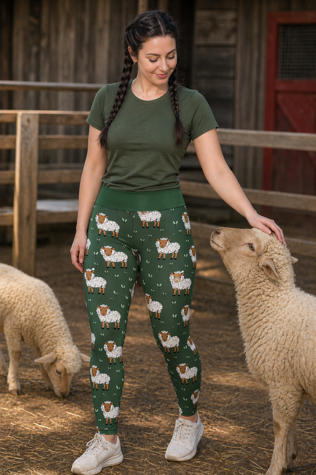 Sheep Women's Activewear Leggings - Classic