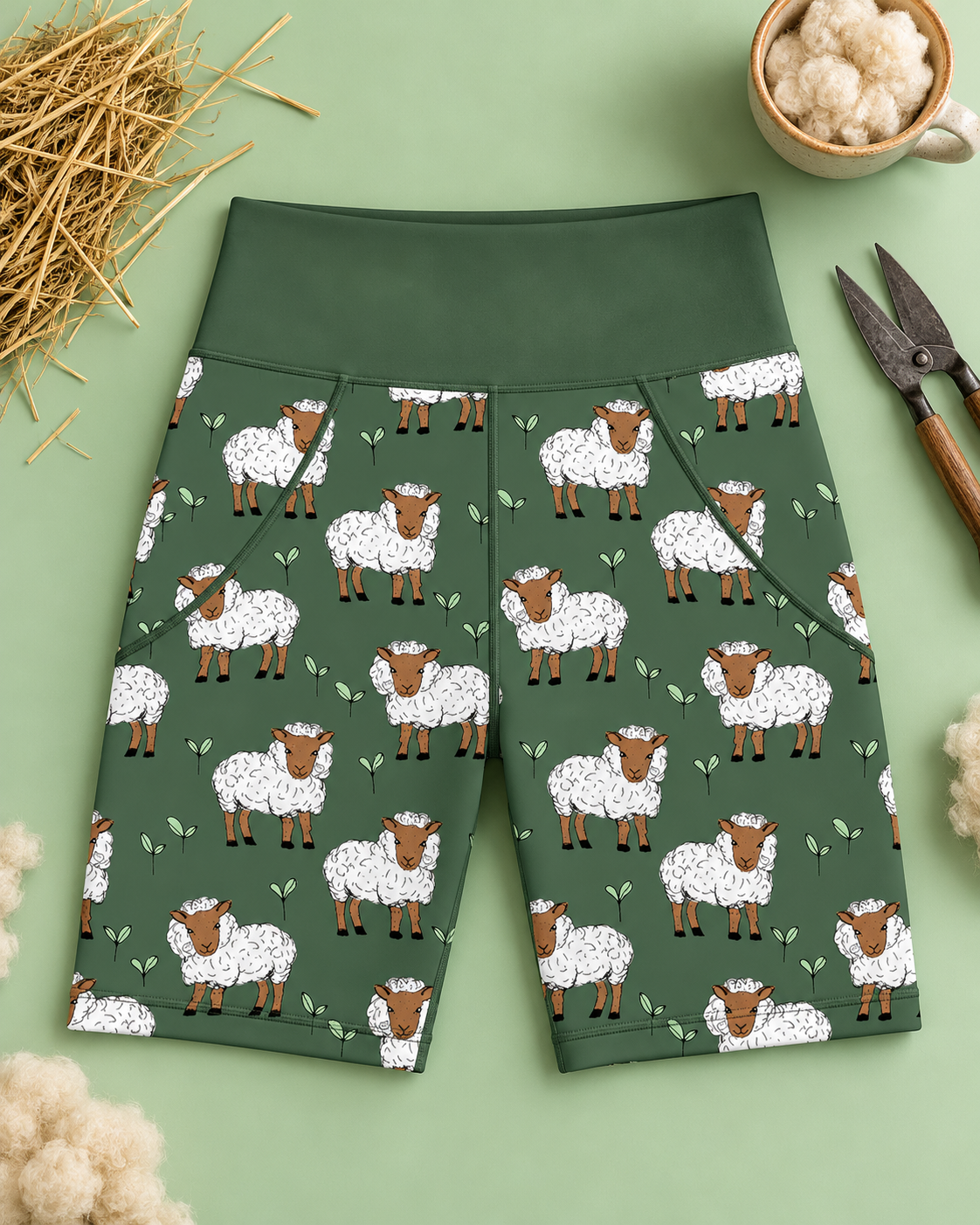 Sheep Women's Active Shorts