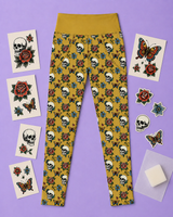 Skulls & Roses Children's Active Leggings