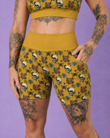 Skulls & Roses Women's Active Shorts