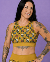 Skulls & Roses Sports Bra